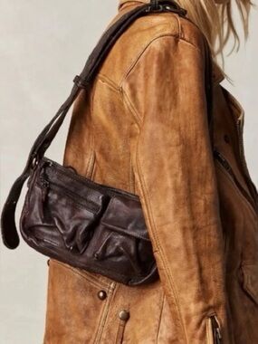 Free People Wade Leather Sling Bag